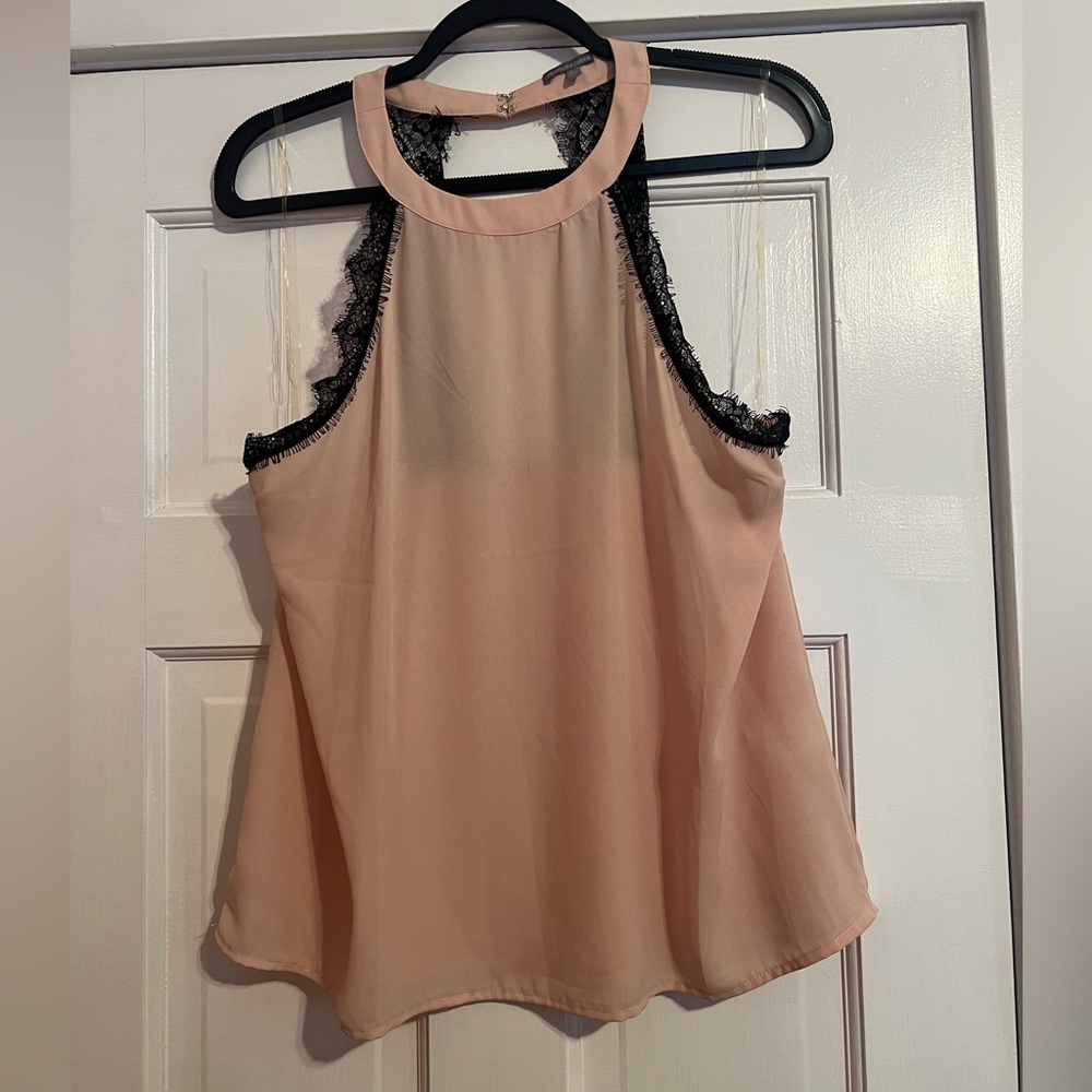 #12 CHARLOTTE RUSSE • HALTER TOP • LACE DETAIL